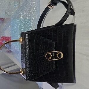 Badgley Mischka Black  Shoulder Bag Purse Clean